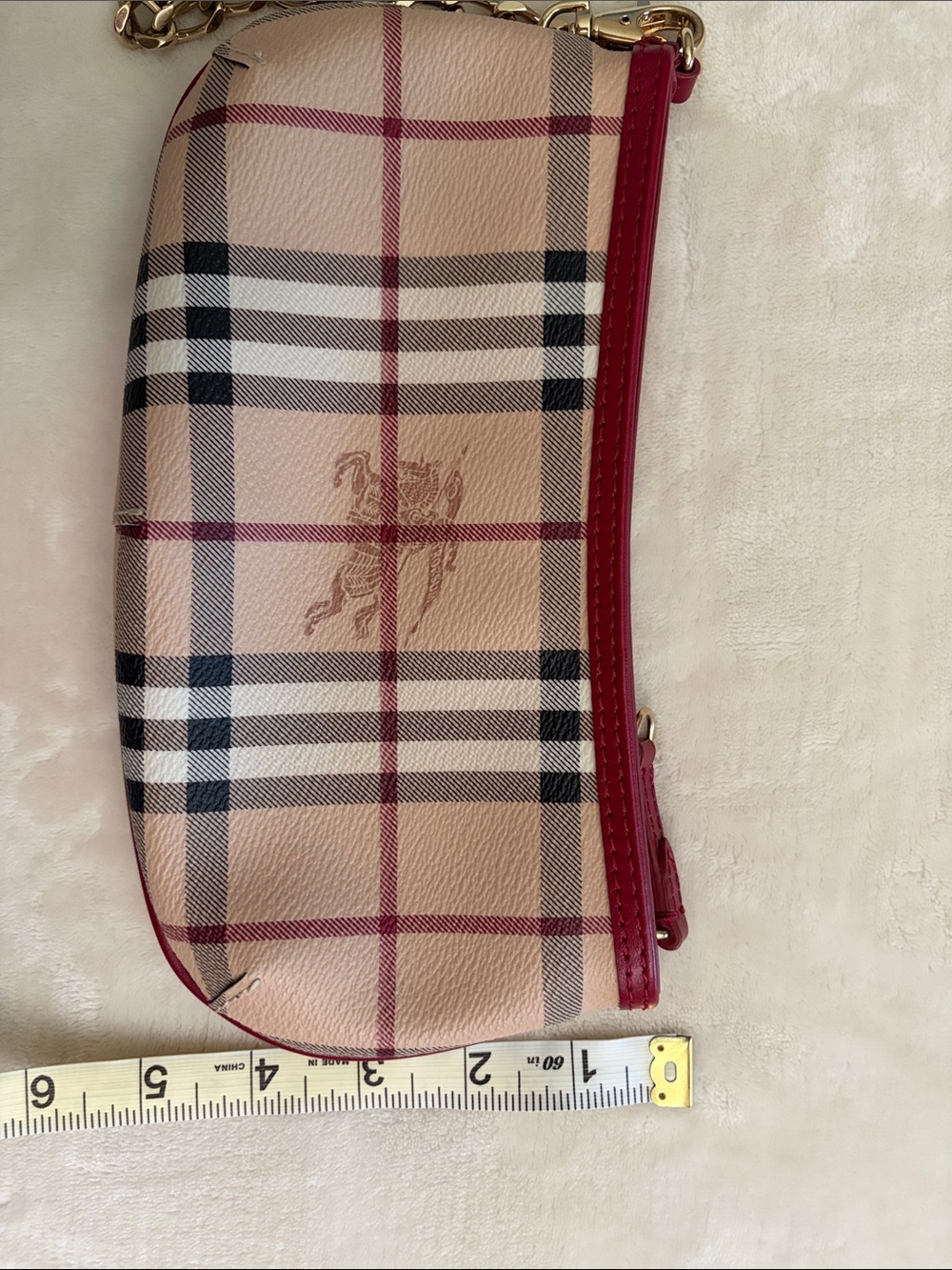 Burberry Haymarket Check Clara Pochette - Picture 8 of 8